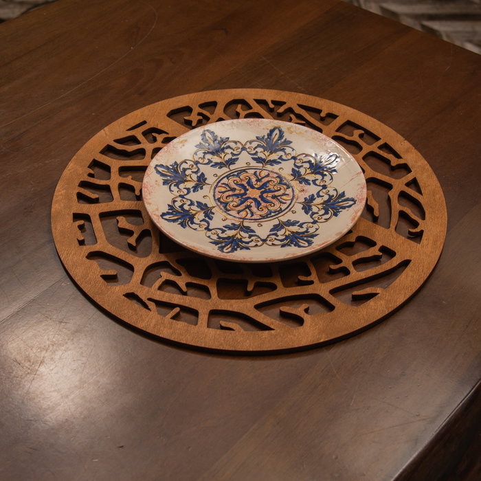 Hermia Juego de 6 Salvamanteles de Madera Coral - Walnut Hermia Juego de 6 Salvamanteles de Madera Coral - Walnut